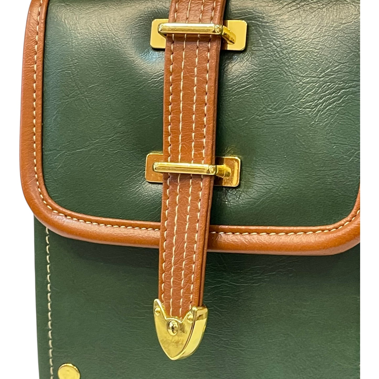 Handmade French Vegan Leather Handbag – Elegant 16x13x9 Design