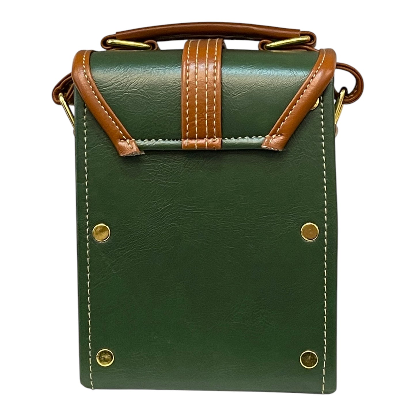 Handmade French Vegan Leather Handbag – Elegant 16x13x9 Design