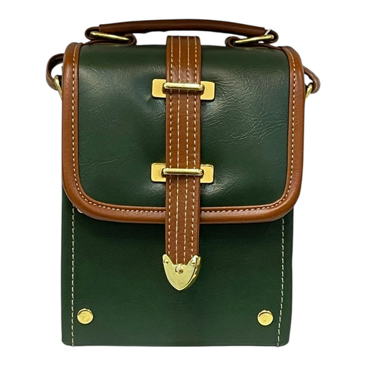 Handmade French Vegan Leather Handbag – Elegant 16x13x9 Design