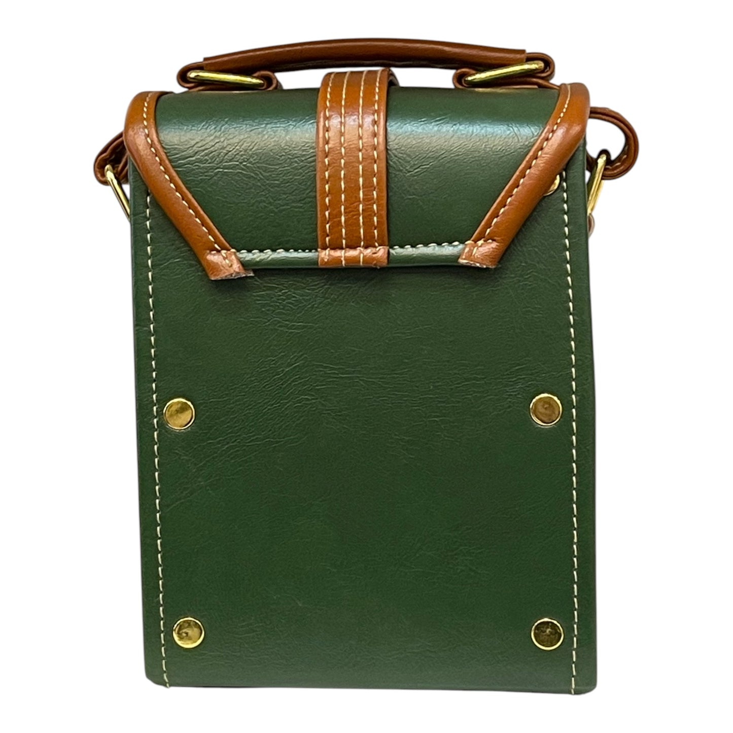 Handmade French Vegan Leather Handbag – Elegant 16x13x9 Design